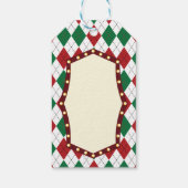 Étiquettes-cadeau Jacquard de Noël Motif (Dos)