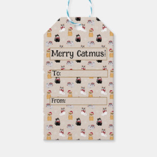 Étiquettes-cadeau J'adore mes chats