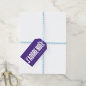 Étiquettes-cadeau J'adore Noël ! (Avec de laficelle)