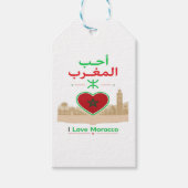 Étiquettes-cadeau J'aime le Maroc (Devant)