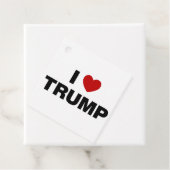 Étiquettes Cadeau J'aime Trump (En situation)