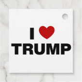 Étiquettes Cadeau J'aime Trump (Dos)