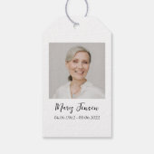 Étiquettes-cadeau Jalapeno Seed Packet Memorial Funeral (Dos)