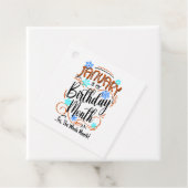 Étiquettes Cadeau Janvier Anniversaire Mois, Mois entier, Fête Anniv (En situation)