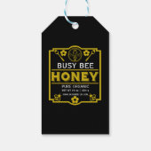 Étiquettes-cadeau Jar de miel du marché agricole (Dos)