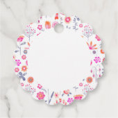 Étiquettes Cadeau Jardin aux fleurs moderne (Dos)