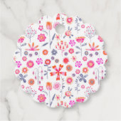 Étiquettes Cadeau Jardin aux fleurs moderne (Devant)