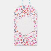 Étiquettes-cadeau Jardin aux fleurs moderne (Dos)