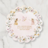 Étiquettes Cadeau Jardin de fées Merci d'anniversaire (Dos)