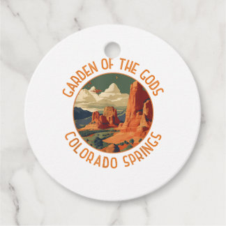 Étiquettes Cadeau Jardin des Dieux Colorado Springs en détresse Cir
