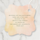 Étiquettes Cadeau Jardin d'été Fleurs Boho Elégant Merci (Dos)