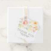 Étiquettes Cadeau Jardin d'été Fleurs Boho Elégant Merci (En situation)