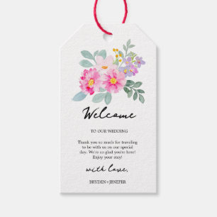 Étiquettes-cadeau Jardin d'été Floral Mariage