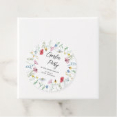 Étiquettes Cadeau Jardin Fleur sauvage Anniversaire (En situation)