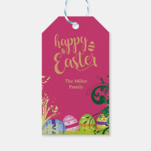 Étiquettes-cadeau Jardin Fleurs OEufs de Pâques tag cadeau
