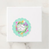 Étiquettes Cadeau Jardin Floral (En situation)