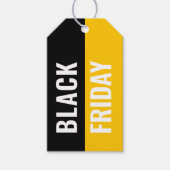 Étiquettes-cadeau Jaune Black Vendredi Vêtements Hang Prix Balise (Devant)