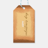 Étiquettes-cadeau Jaune - Brown Saint Valentin (Devant)
