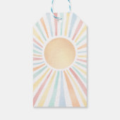 Étiquettes-cadeau Jaune Ensoleillé Bébé Soleil (Dos)