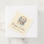 Étiquettes Cadeau Jaune Joyeux Lapin De Pâques (En situation)