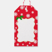 Étiquettes-cadeau Jaune Labrador Christmas Antlers (Dos)