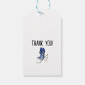 Étiquettes-cadeau Jay bleu d'oiseau de la forêt (Dos)