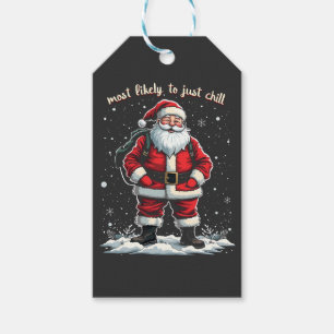 Étiquettes-cadeau Je suis juste un type cool Noël Santa mec cool
