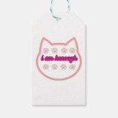 Étiquettes-cadeau Je suis kassez t-shert cat (Dos)