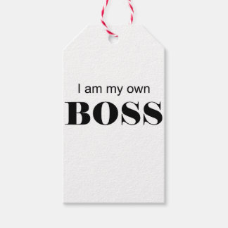 Étiquettes-cadeau Je suis mon propre patron !