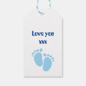 Étiquettes-cadeau Je suis un garçon mignon (Dos)