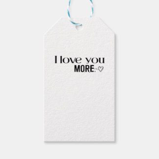 Étiquettes-cadeau Je t'aime plus doux amour Citation