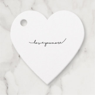 Étiquettes Cadeau Je t'aime plus doux esthétique romantique