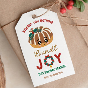 Étiquettes-cadeau Je Vous Souhaite Rien De Bundt Joie Cette Saison D