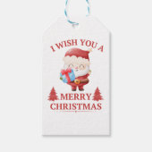 Étiquettes-cadeau Je vous souhaite un joyeux Noël (Devant)