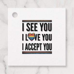 Étiquettes Cadeau Je vous vois Vous aimez Vous acceptez Vous êtes fi