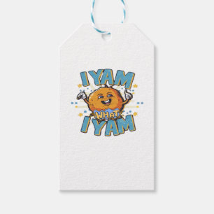 Étiquettes-cadeau Je Yam Ce Que Je Yam Design Classique Pour Thanksg