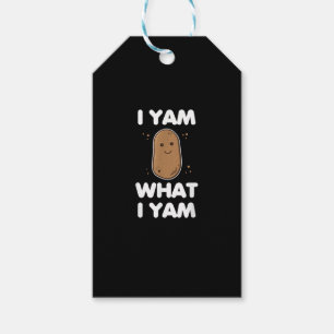 Étiquettes-cadeau Je Yam Ce Que Je Yam Funny Thanksgiving