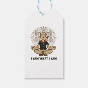 Étiquettes-cadeau Je Yam What I Yam Mème Citation