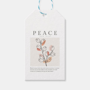 Étiquettes-cadeau Jean 14:27 Paix Je pars avec toi