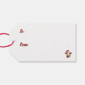 Étiquettes-cadeau Jersey Cow "Moory Christmas" (Dos (Horizontal))