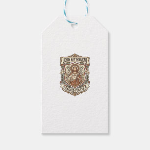 Étiquettes-cadeau Jésus Art Nouveau Affiche Sacrée Jésus Art Nouvea