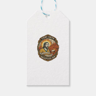 Étiquettes-cadeau Jésus Brûlant Bouche Super Épicé Dip de Fête Humou