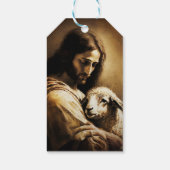 Étiquettes-cadeau Jésus comme agneau de Dieu (Dos)