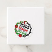 Étiquettes Cadeau Jésus est la raison de la saison (En situation)