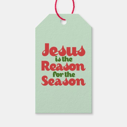 Étiquettes-cadeau Jésus est la raison de la saison (Devant)