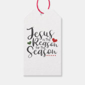 Étiquettes-cadeau Jésus est la raison de la saison Noël (Devant)
