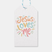 Étiquettes-cadeau Jesus Love Me - Design vintage (Dos)