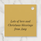 Étiquettes Cadeau Jésus-Manger (Dos)