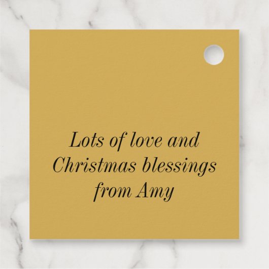 Étiquettes Cadeau Jésus-Manger (Dos)