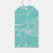 Étiquettes-cadeau Jeu de billard d'anniversaire requin merci de vous (Dos)